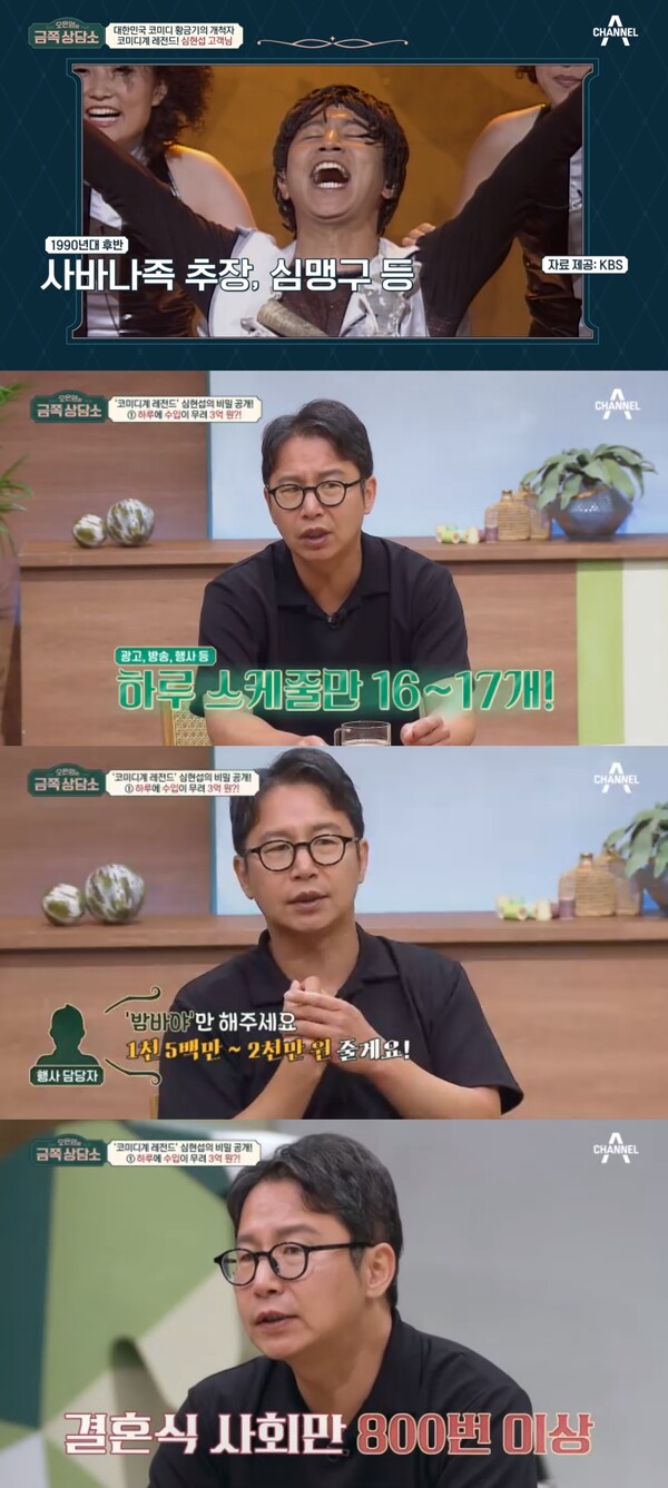 하루에 16~17개의 스케줄을 소화했다. ⓒ채널A ‘오은영의 금쪽 상담소’