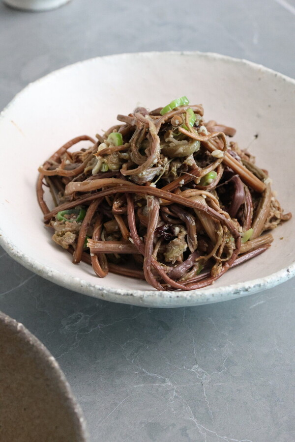 명절 나물 고사리무침. ⓒ정종철 제공/한겨레