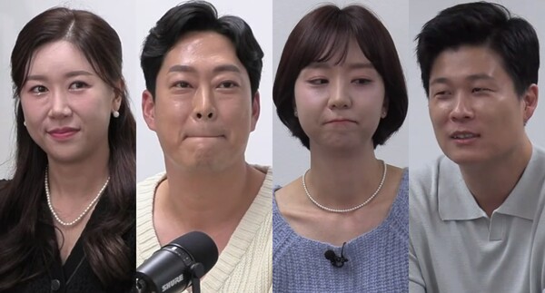 5일 유튜브 채널 '촌장엔터테인먼트TV'에 출연한 '나는 솔로' 16기 최종 커플 정숙·영철 현숙·영식&nbsp;ⓒ