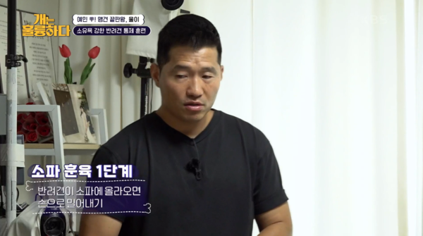 9일 방송된 KBS 2TV 프로그램 '개는 훌륭하다' 방송 장면&nbsp;ⓒ&nbsp;KBS 2TV