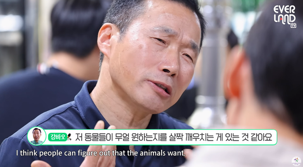 18일 에버랜드 유튜브 채널에 올라온 '판다월드 강바오&송바오 퇴근하고 뭐하세요?' 영상 장면&nbsp;ⓒ&nbsp;에버랜드 - EVERLAND