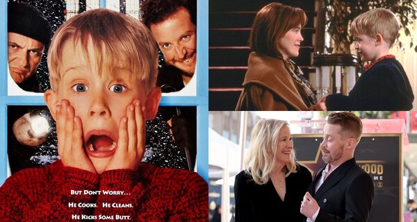 영화 '나 홀로 집에' 포스터, 영화 속 맥컬리 컬킨과 캐서린 오하라, 31년 만에 만난&nbsp;맥컬리 컬킨과 캐서린 오하라 ⓒ20세기폭스, GettyimagesKorea