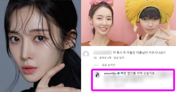 티아라 출신 아름이 '양육권'에 대해 언급했다. ⓒ아름 인스타그램