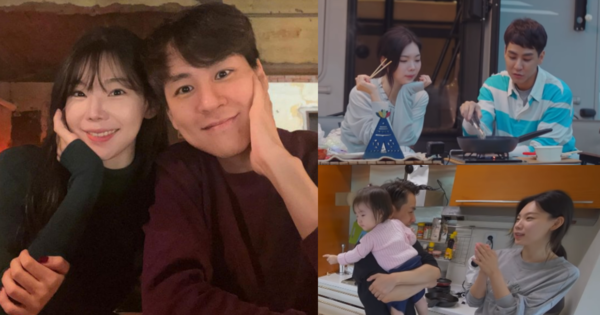 이다은·윤남기 부부와 리은이.&nbsp;ⓒ인스타그램/MBN&nbsp;