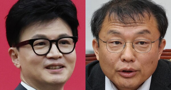 한동훈 국민의힘 비상대책위원장, 민경우 민경우수학연구소 소장. ⓒ뉴스1