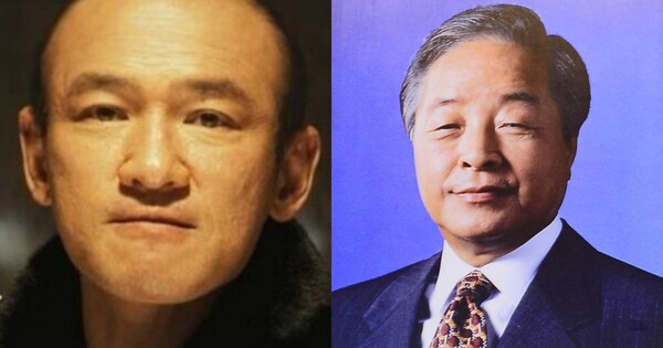 '서울의 봄' 전두광(황정민 분), 故&nbsp;김영삼 전 대통령. ⓒ플러스엠엔터테인먼트, 뉴스1