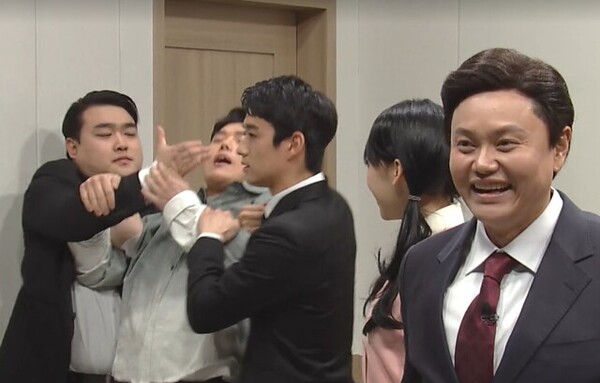 쿠팡플레이 오리지널 ‘SNL코리아’ 시즌5 1화 속 한 장면. ⓒ방송 화면 갈무리