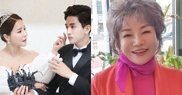 가수 미나와 류필립 결혼 사진(좌), 가수 미나의 모친 고 장무식 씨(우) ⓒ뉴스1/류필립 인스타그램&nbsp;