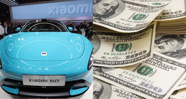 첫 전기차 'SU7' 공개한 샤오미, 달러 자료사진 ⓒ뉴스1, Adobe Stock