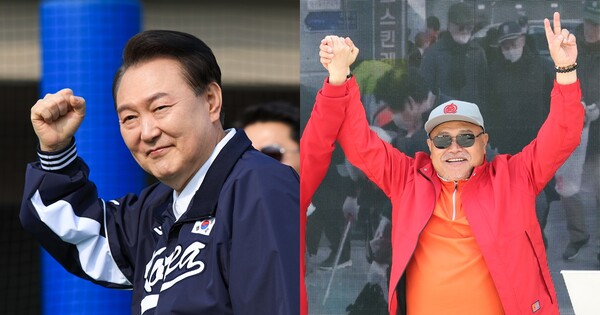 윤석열 대통령(좌), 가수 김흥국(우) ⓒ뉴스1&nbsp;