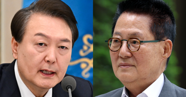 윤석열·김진표·박병석 한 데 묶어 진짜 개XX들이라 한 박지원이 연신 사과하며 특히 '이 사람'에 유감을 표했다