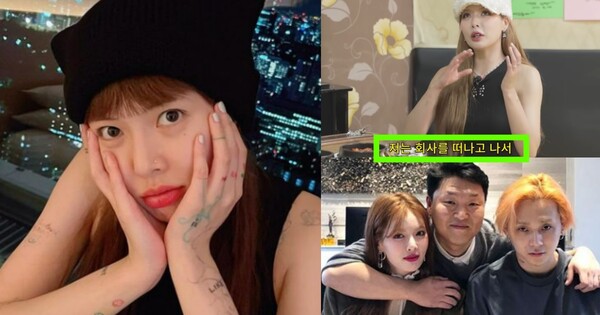 가수 현아 ⓒ시즌비시즌, 싸이/현아 인스타그램&nbsp;