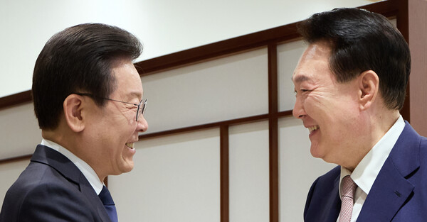 이재명 더불어민주당 대표와 윤석열 대통령. ⓒ뉴스1