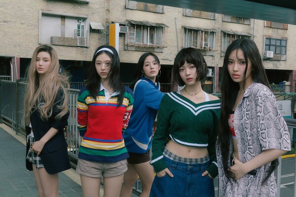 그룹 뉴진스 멤버 다니엘, 해린, 민지, 하니, 혜인.&nbsp;ⓒ어도어 제공&nbsp;