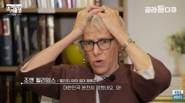 영상 '0.78 세계 최저수준의 출산율에 그친 대한민국의 현실│미국 전문가가 탄식한 금치 못한 이유│초저출생, 그 원인은 무엇일까?│다큐멘터리 K' 캡처. ⓒ유튜브 채널 'EBS Documentary'