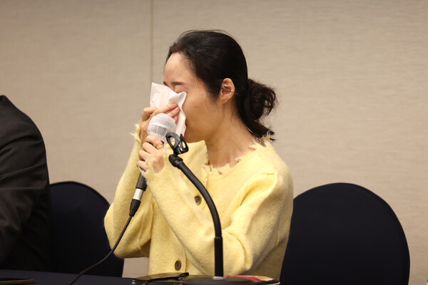 민희진 어도어 대표가 31일 오후 서울 중구 프레스센터에서 임시주주총회 관련 기자회견을 하고 있다. (공동취재) 2024.5.31/뉴스1