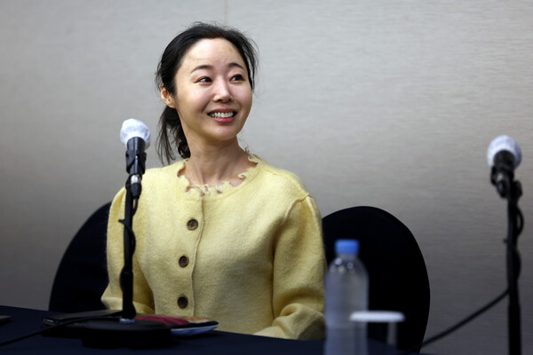 민희진 어도어 대표가 31일 오후 서울 중구 프레스센터에서 어도어 임시주주총회 관련 기자회견을 하고 있다. (공동취재) 2024.5.31ⓒ뉴스1