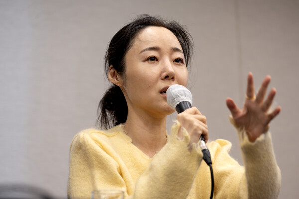 민희진 어도어 대표가 31일 오후 서울 중구 프레스센터에서 어도어 임시주주총회 관련 기자회견을 하고 있다. (공동취재) 2024.5.31ⓒ뉴스1
