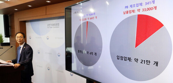 조홍선 공정거래위원회 부위원장이 13일 세종시 정부세종청사에서 쿠팡(주) 및 씨피엘비(주)의 위계에 의한 고객유인 행위 및 제재 내용을 발표하고 있다. 2024.6.13. ⓒ뉴스1