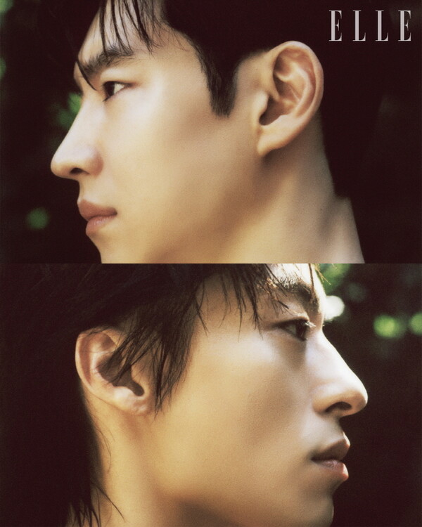 함께 화보 촬영한 구교환과 이제훈.&nbsp;ⓒ엘르 코리아&nbsp;