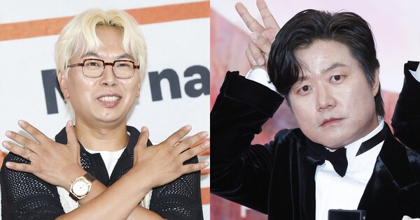 김태호 PD(좌), 나영석 PD(우) ⓒ뉴스1&nbsp;