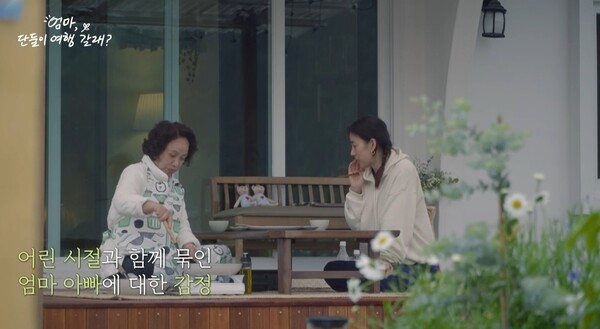 어머니는 이효리의 트라우마 언급에 대화를 회피했다. ⓒJTBC ‘엄마, 단둘이 여행 갈래?’