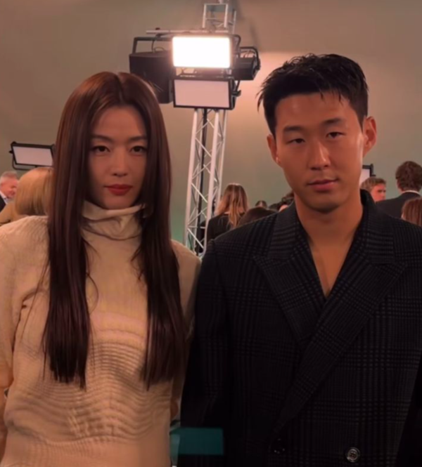 손흥민과 전지현. ⓒ더블유코리아 매거진 캡처