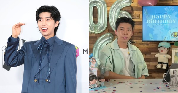 가수 임영웅(좌), 가수 임영웅이 지난 16일 유튜브 라이브 방송을 통해 말하고 있는 모습(우) ⓒ뉴스1/임영웅 유튜브 채널&nbsp;