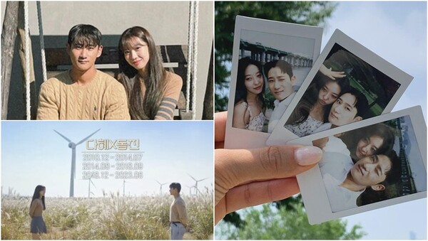 ‘환승연애 3’에서 13년 장기연애 서사로 큰 화제를 모았던 송다혜, 서동진 커플.&nbsp;ⓒ송다혜 인스타그램,&nbsp;티빙 오리지널 시리즈 ‘환승연애3’