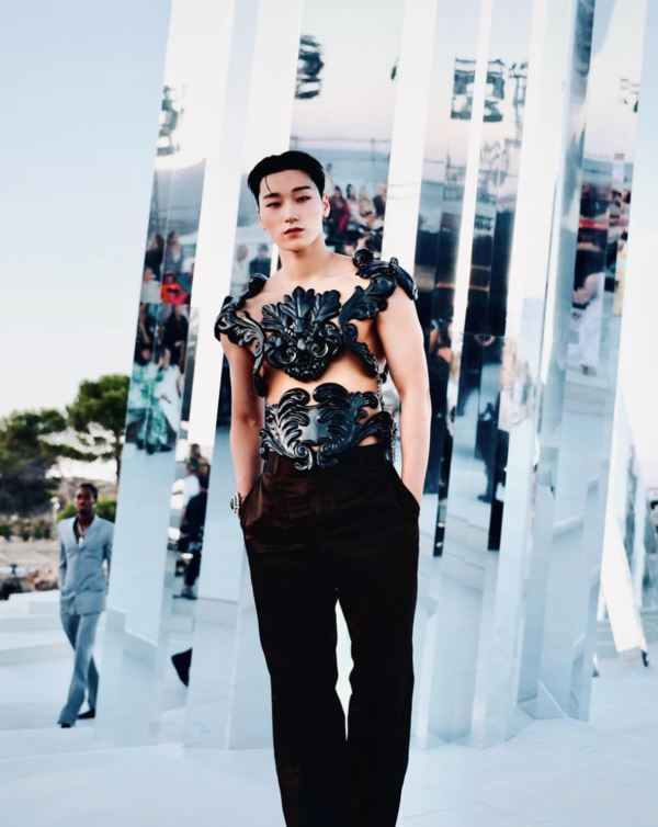 돌체앤가바나 패션쇼 참석한 에이티즈 산. ⓒ산 인스타그램