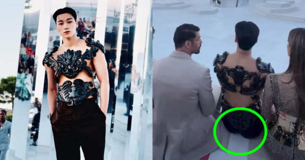 ​패션쇼 참석한 에이티즈 산. ⓒ산 인스타그램/온라인 커뮤니티