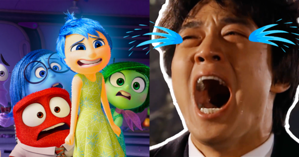영화 '인사이드 아웃 2' 스틸컷, 오열하는 김래원 ⓒPixar,&nbsp;SBS 드라마 '러브스토리 인 하버드'