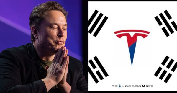 테슬라 최고경영자(CEO) 일론 머스크(좌), 8일(현지시간) 테슬라코노믹스 X계정에 올라온 사진(우)&nbsp;ⓒGettyimagesKorea/테슬라코노믹스 X계정&nbsp;