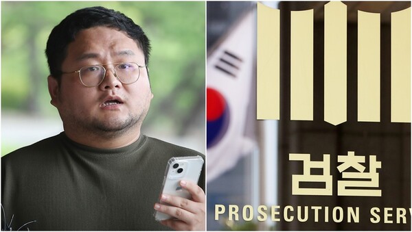 유튜버 쯔양의 과거를 폭로하겠다고 협박한 혐의로 고발당한 유튜버 구제역이 15일 오후 서울 서초구 서울중앙지검에 자진 출석하며 취재진의 질문에 답하고 있다.&nbsp;ⓒ뉴스1&nbsp;