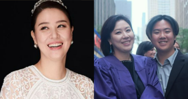 아나운서 출신 방송인 김성경과 그의 아들. ⓒ김성경 인스타그램