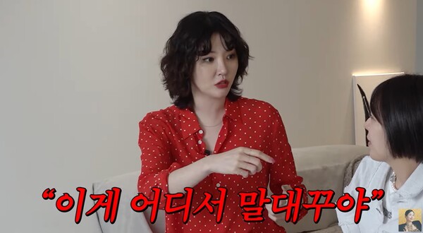 잘못을 알려주면 시정하겠다는 김새롬에게 소리를 질렀다. ⓒ유튜브 채널 ‘A급 장영란’