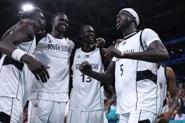 남수단 국가대표 농구선수 대표단&nbsp;ⓒGettyimagesKorea