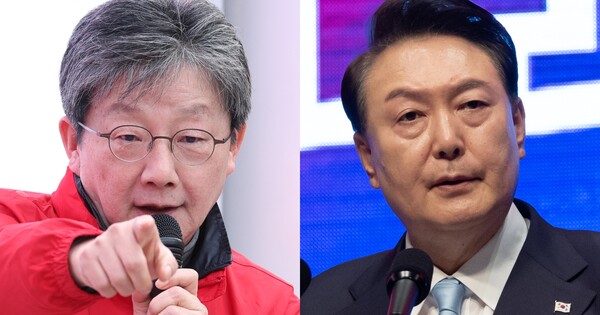 유승민 전 국민의힘 의원, 윤석열 대통령. ⓒ뉴스1