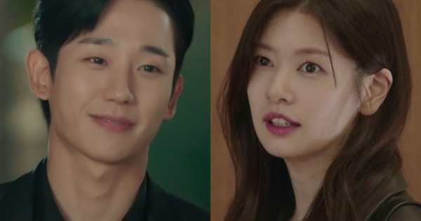 드라마 '엄마친구아들' 속 정해인과 정소민.&nbsp;ⓒtvN