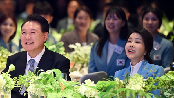 윤석열 대통령, 김건희 여사. ⓒ대통령실 제공