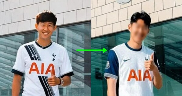 톳트넘 홋스퍼 손흥민이 엄지를 치켜 올리고 있다 (좌,우). ⓒ톳트넘 홋스퍼 SNS