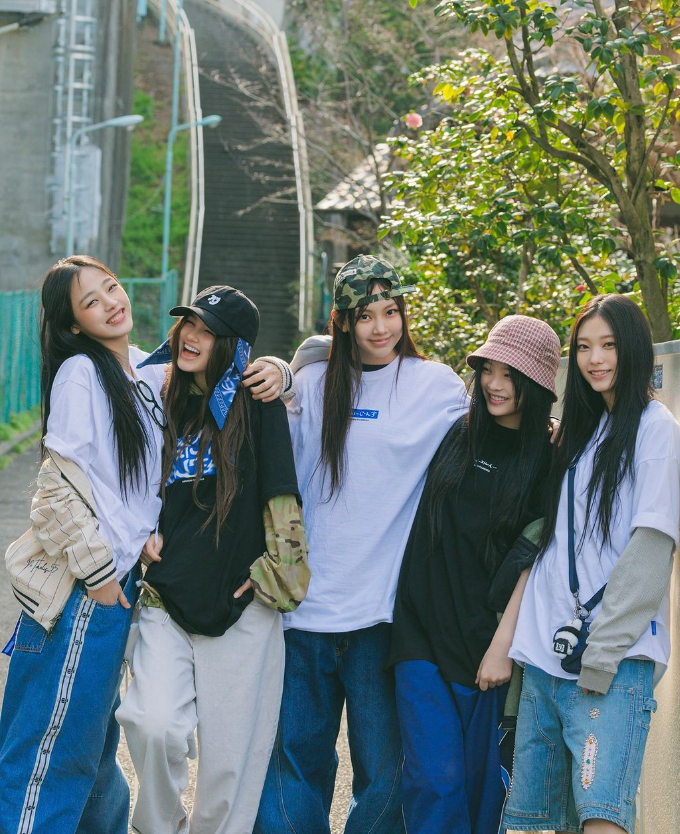 불안해하는 뉴진스 멤버들 ⓒ뉴진스 인스타그램