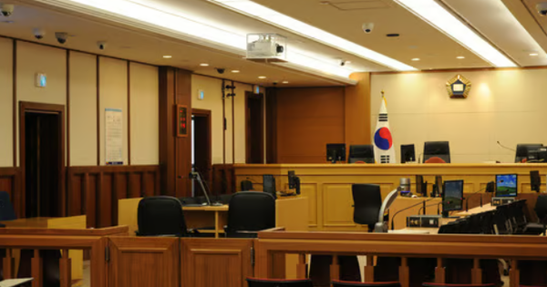 아무도 없는 재판장. ⓒ뉴스1
