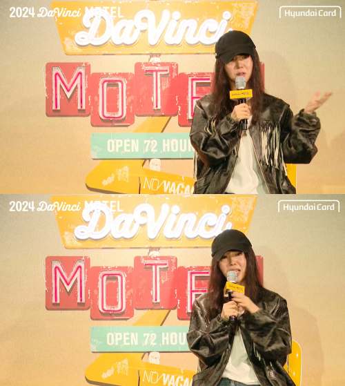 2024 현대카드 다빈치모텔 강연자로 무대에 선 민희진 전 대표.&nbsp;ⓒ유튜브 채널 '현대카드'