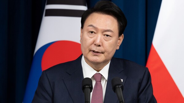 취임 후 최저 지지율 기록한 윤석열 대통령. ⓒ뉴스1