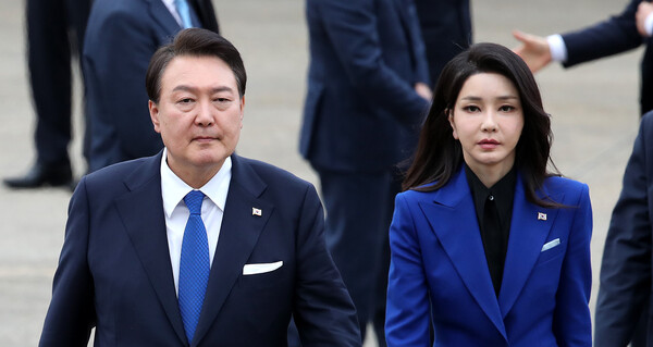 윤석열 대통령과 김건희 여사 뉴스1