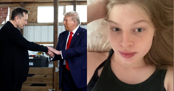 테슬라 최고경영자(CEO) 일론 머스크(좌)와 일론머스크의 딸 비비안 제나 윌슨(우)&nbsp;ⓒGettyimagesKorea/TikTok