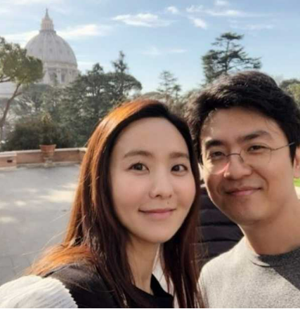 박지윤과 최동석. ⓒSNS
