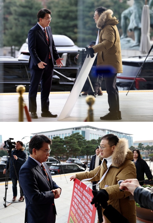 ​국민의힘 김상욱 의원, 윤상현 의원. ⓒ뉴스1