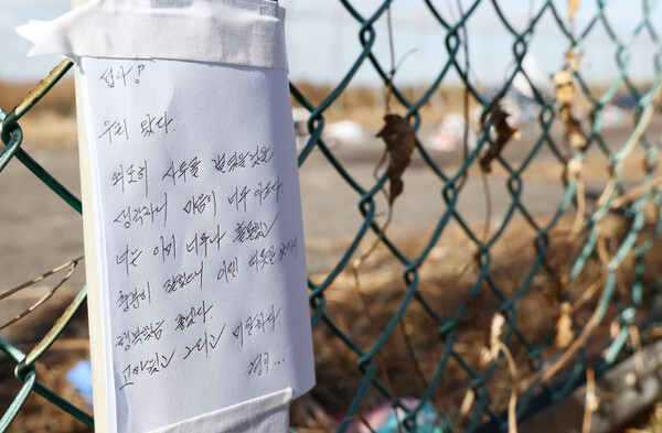 동생 잃은 형의 편지. ⓒ뉴스1